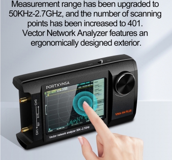 天線分析儀 4英寸IPS LCD 顯示屏 50KHz2.7GHz PORTXVNSA NanoVNA-H4 Plus