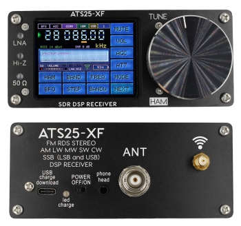 2025注冊(cè)版ATS25-XF全面升級(jí) 全波段便攜式收音機(jī) 高性能 DSP 收音機(jī)芯片 SI4732-A10 外接便攜圓環(huán)天線(xiàn)，具有非常高的接收靈敏度能適用于戶(hù)外和室內(nèi)的便攜高性能無(wú)線(xiàn)電接收設(shè)備